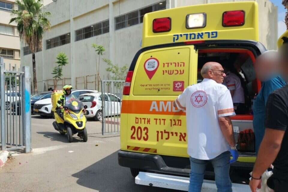 שלושה תלמידים פונו לבית החולים. זירת האירוע , תיעוד מבצעי מד"א