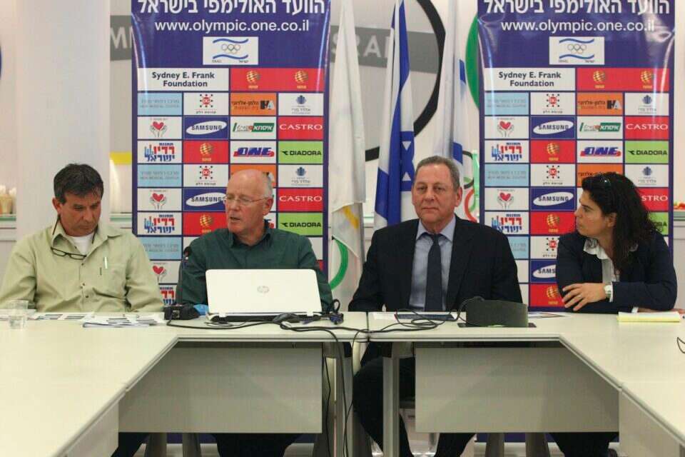 צילום: עמי שומן // מסיבת העיתונאים של הוועד האולימפי ,