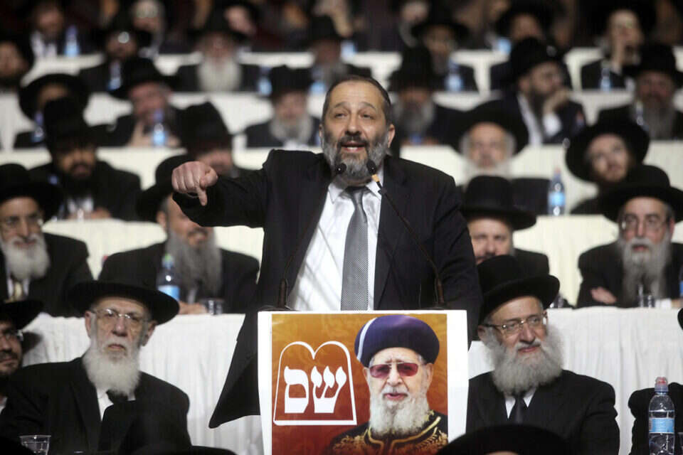 צילום: גדעון מרקוביץ' // דרעי בכנס  , 