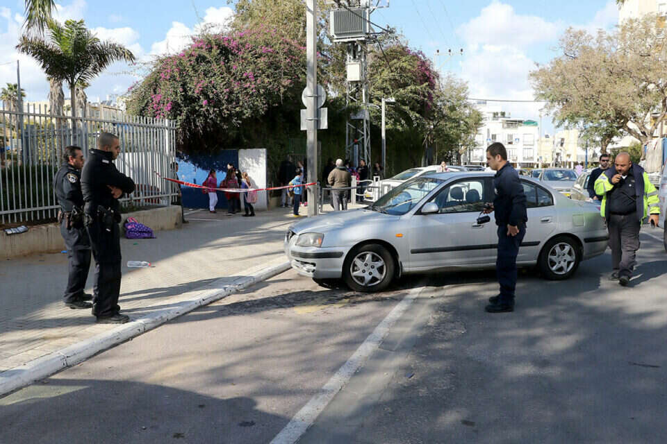 זירת התאונה, אתמול // צילום: קוקו // זירת התאונה, אתמול ,