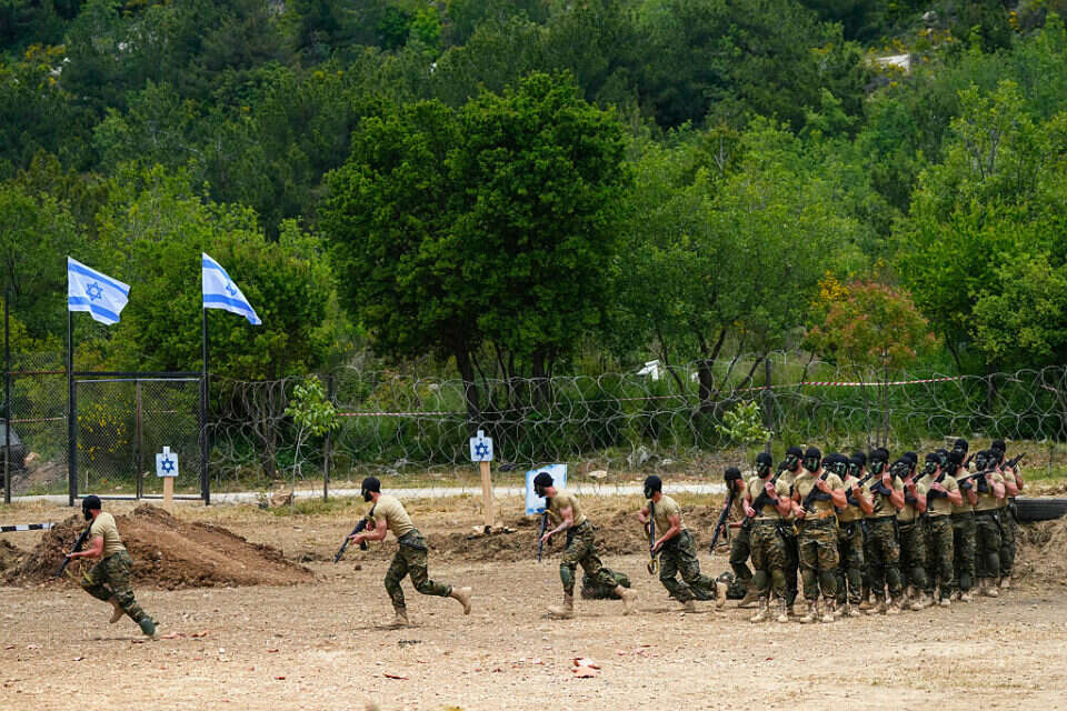 תרגיל צבאי של חיזבאללה על גבול ישראל-לבנון (ארכיון)