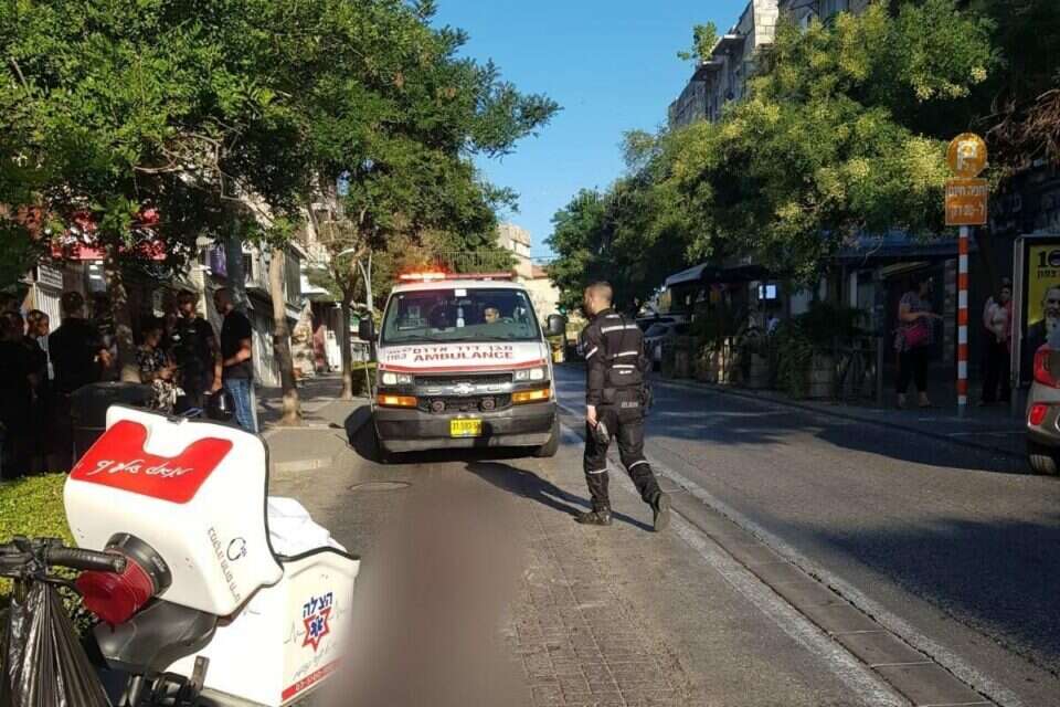 זירת התאונה בחיפה , צילום: אחמד זידאן, תיעוד מבצעי מד"א
