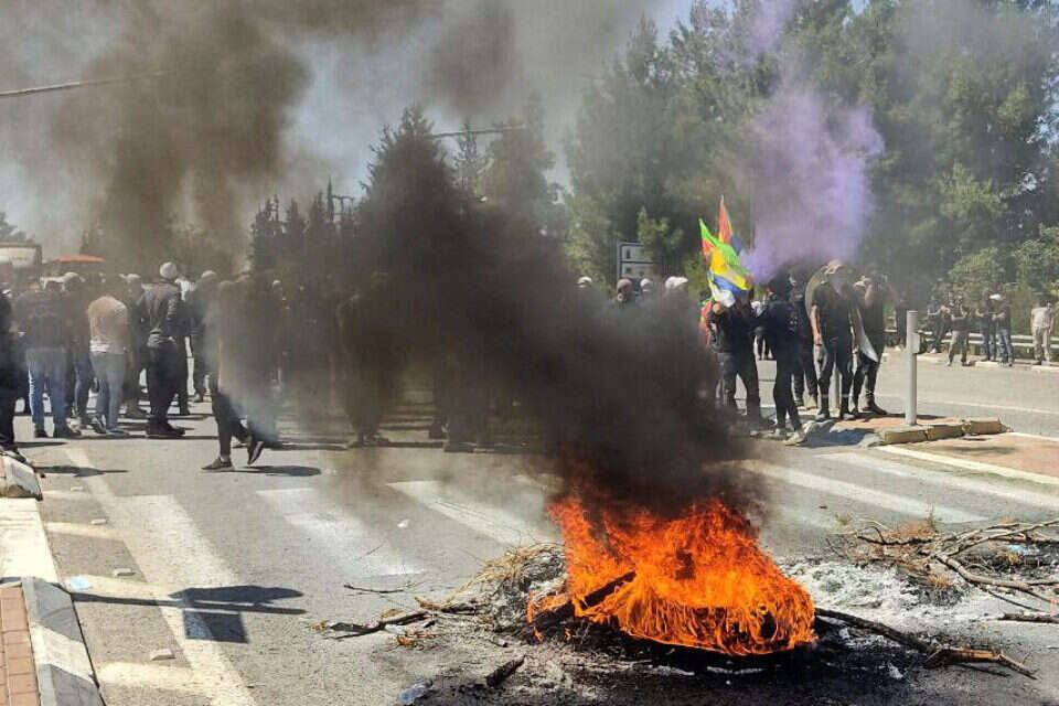 יש סיכוי גדול שהציבור הערבי יצטרף לעימות. המחאה בגולן , רויטרס
