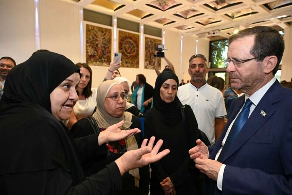 נשיא המדינה במפגש עם נשים מהמגזר שאיבדו את יקיריהן , חיים צח/ לע״מ