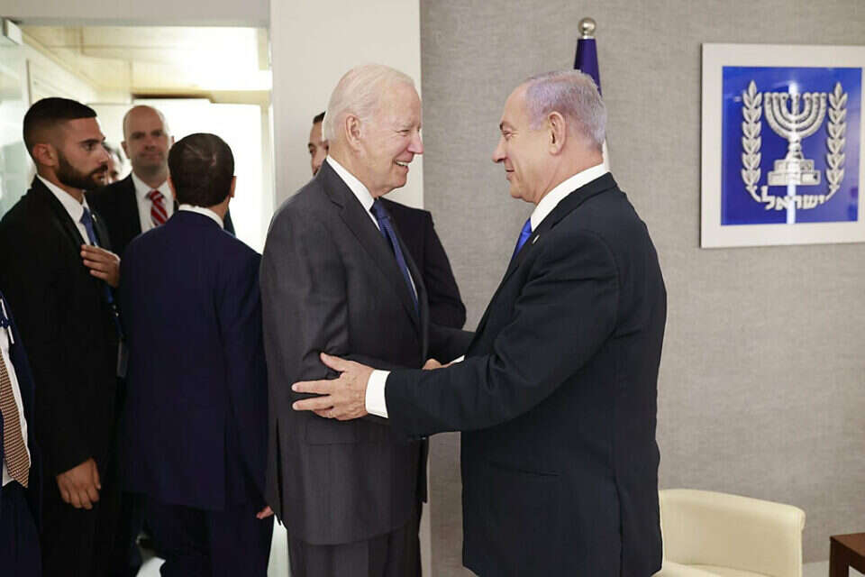 נתניהו וביידן (ארכיון) , רענן כהן