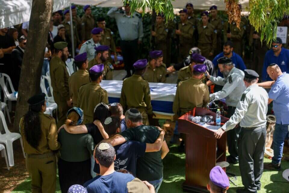 הלווית החייל שילה יוסף אמיר בהר הרצל , חיים גולדברג/פלאש90