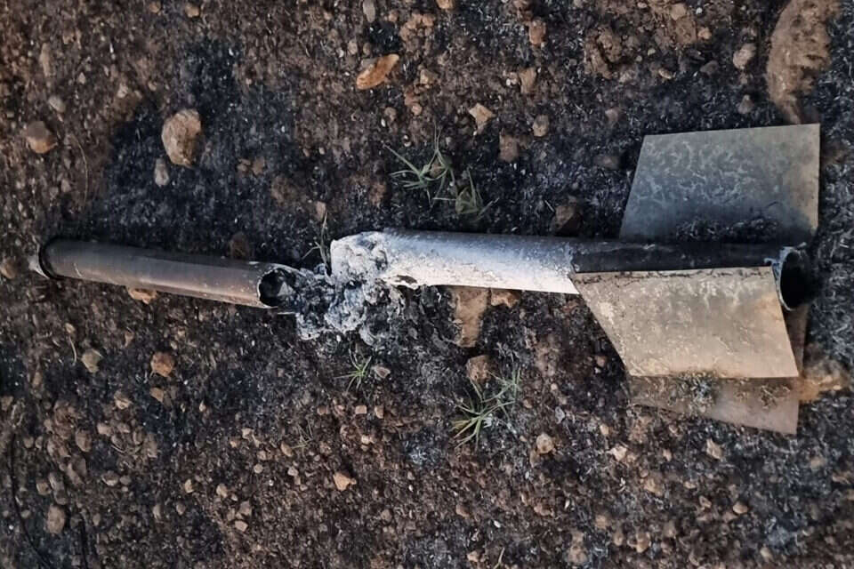 ארבעה ימים לאחר תום המבצע: חשד לשרידי רקטה שהתגלו ביישוב בעמק יזרעאל ...