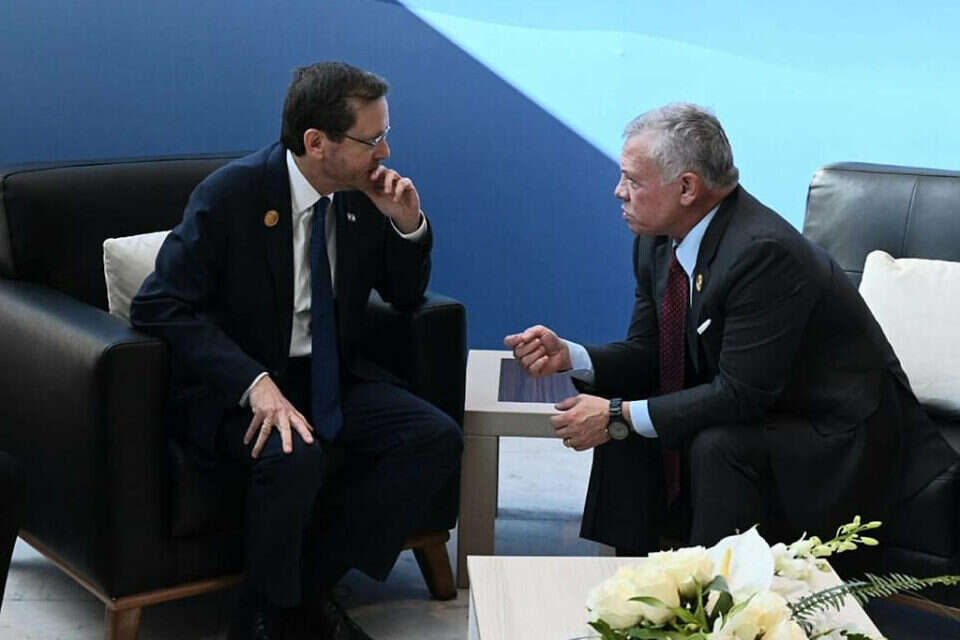 נשיא המדינה ומלך ירדן בוועידת האקלים 2022 במצרים , חיים ח \ לע"מ