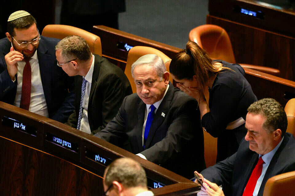 רה"מ נתניהו והשרים בכנסת