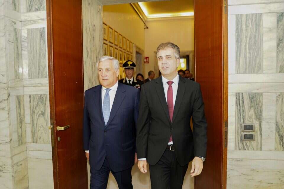 השר כהן ושר החוץ האיטלקי, אנטוניו טייאני , משרד החוץ