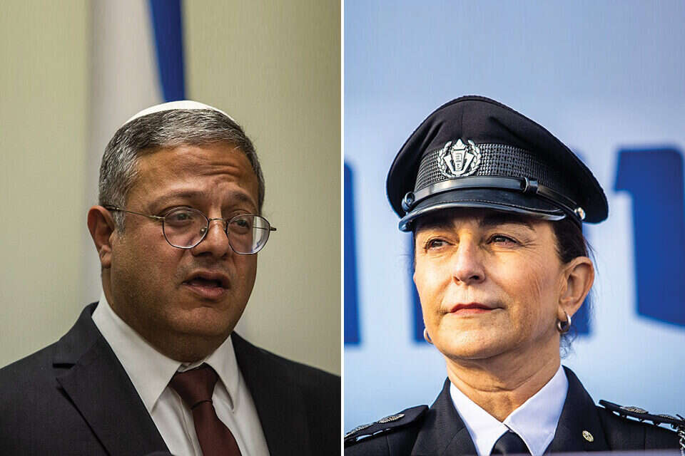 השר בן גביר ונציבת שב"ס קטי פרי , אורן בן חקון