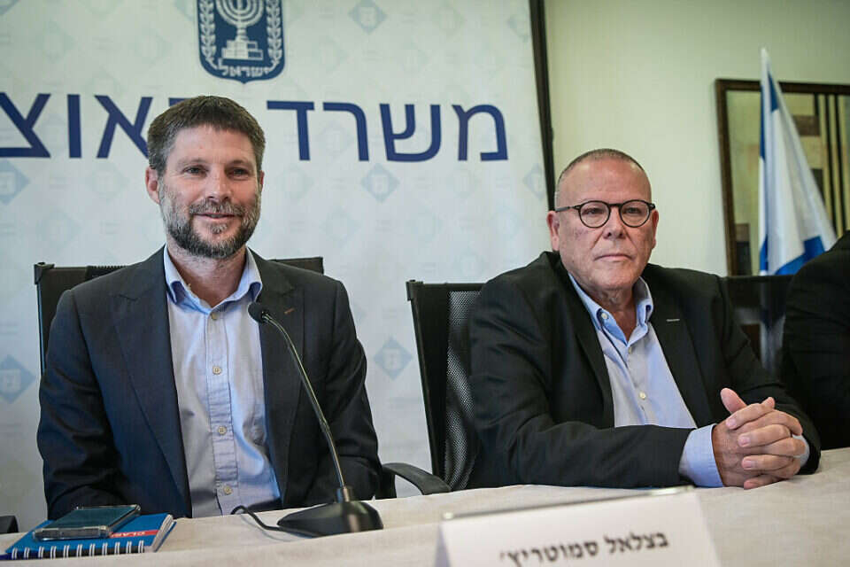 השר סמוטריץ' ויו"ר ההסתדרות בר דוד (ארכיון)