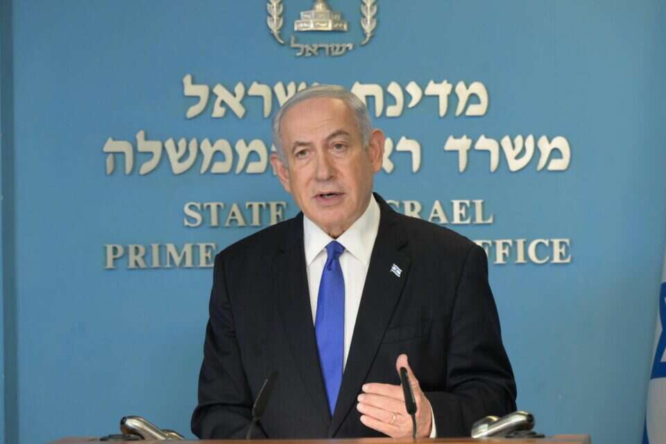 נתניהו בהצהרה לתקשורת אמש