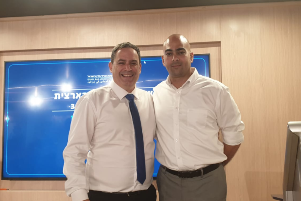 ראש הלשכה, עו"ד עמית בכר, ומוחמד נעאמנה , לשכת עורכי הדין