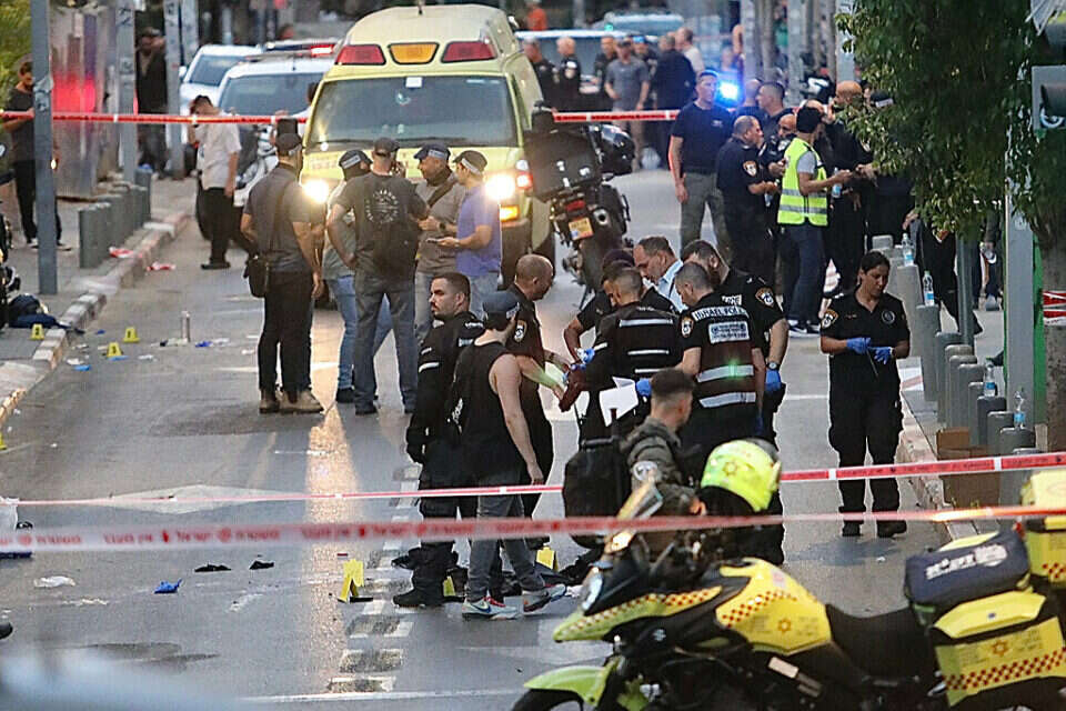 זירת הפיגוע בשכונת נחלת בנימין בתל אביב , קוקו