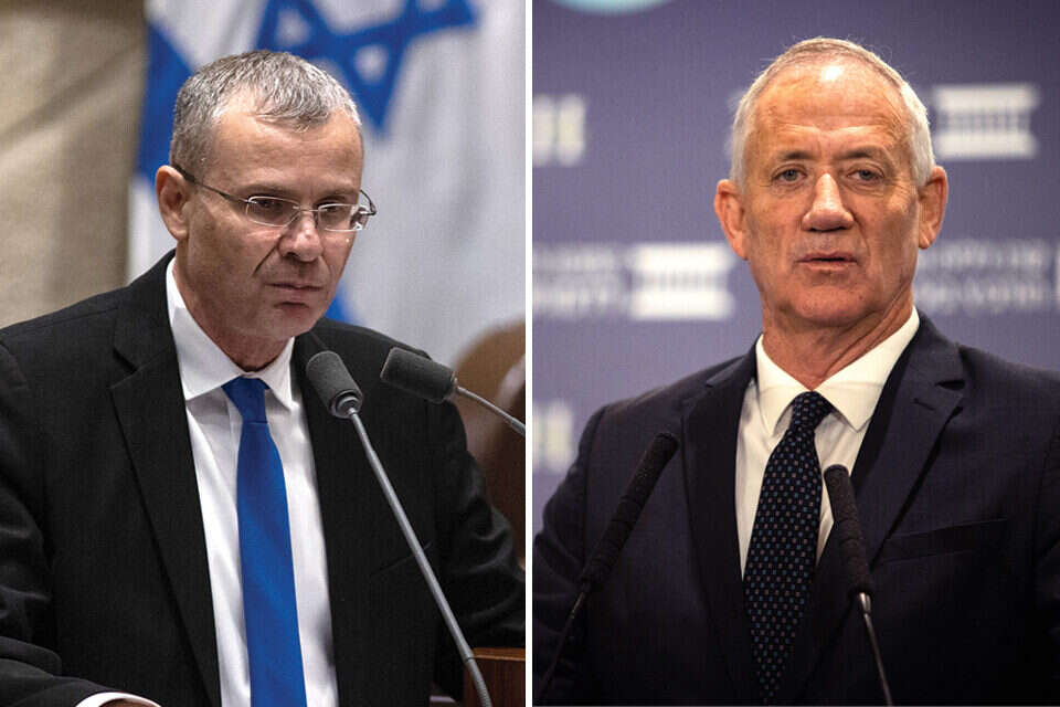 ח"כ גנץ והשר לוין