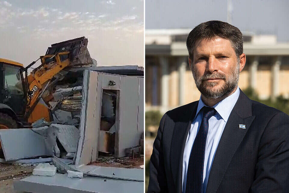 השר סמוטריץ' לצד המאחז אעירה שחר