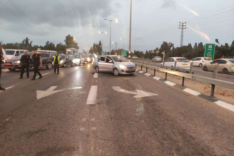 זירת האירוע סמוך לגן שמואל