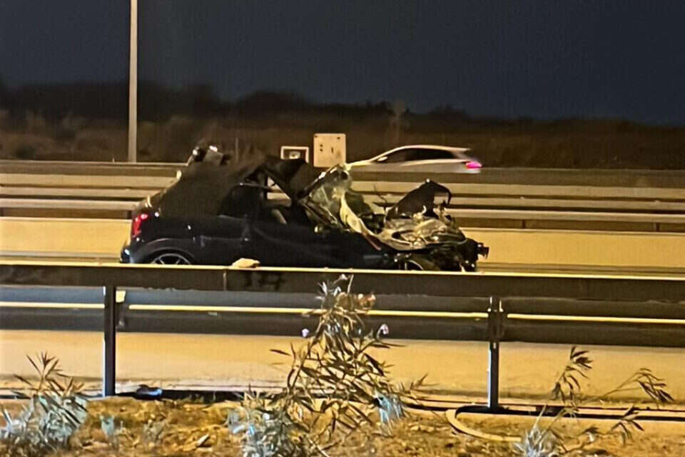 רכבו של ההרוג בתאונה בכביש 20
