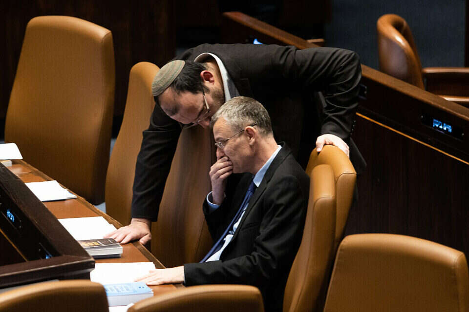 השר לוין וח"כ רוטמן (ארכיון) , אורן בן חקון