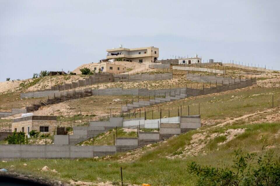 אזור הר חברון שבו מתוכננת הגדר
