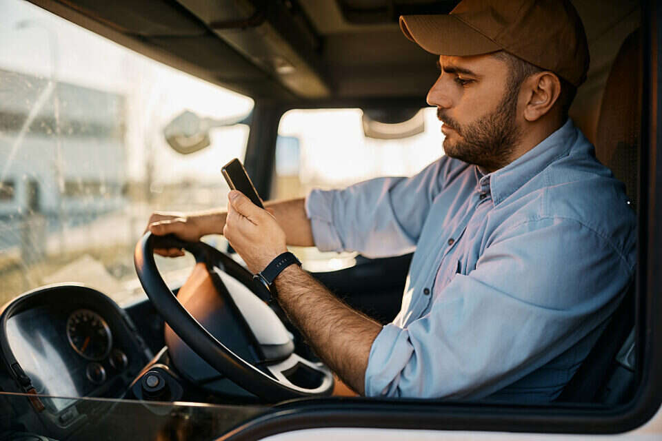 גבר נוהג (אילוסטרציה) , GettyImages
