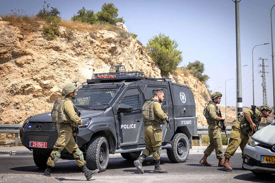 זירת הפיגוע בדרום הר חברון , חיים גולדברג/פלאש90