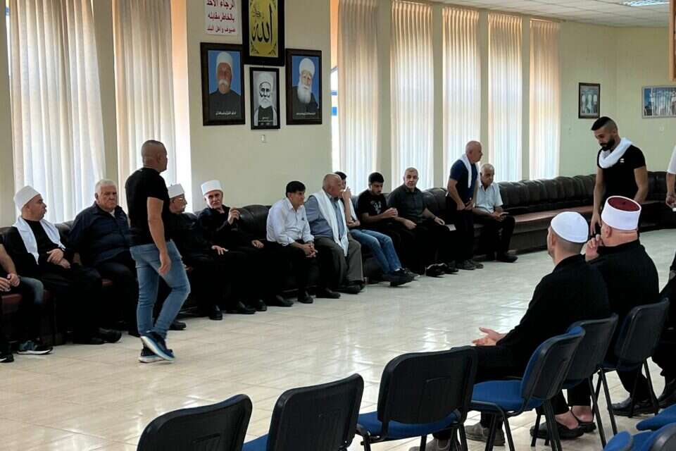 ניחום אבלים באבו סנאן אחרי הטבח