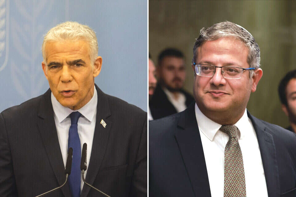לפיד ובן גביר. "אם הוא לא מפוטר ישראל בסכנה" , אורן בן חקון