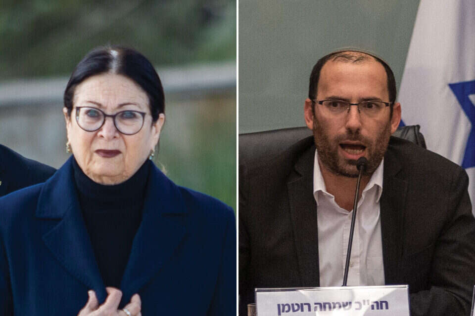 ח"כ רוטמן ונשיאת העליון חיות , אורן בן חקון