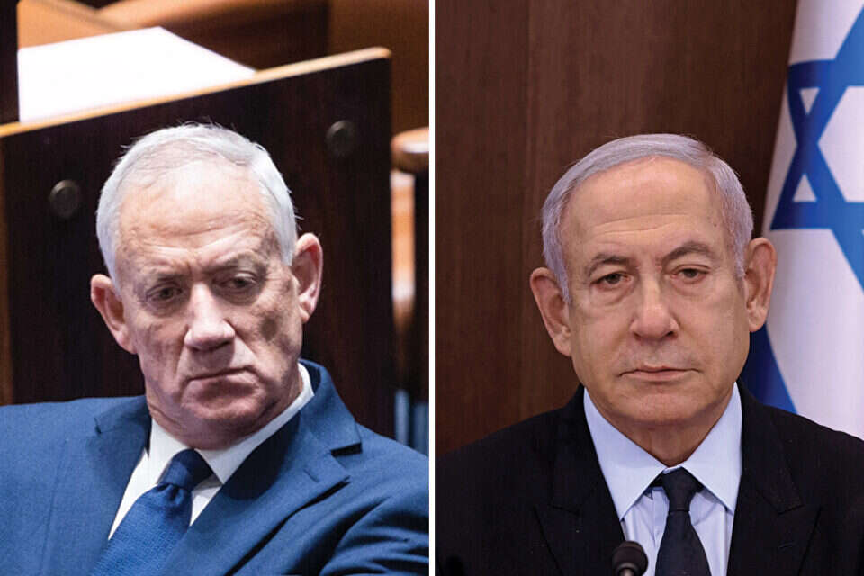 בני גנץ ובנימין נתניהו , אורן בן חקון, אי.אף