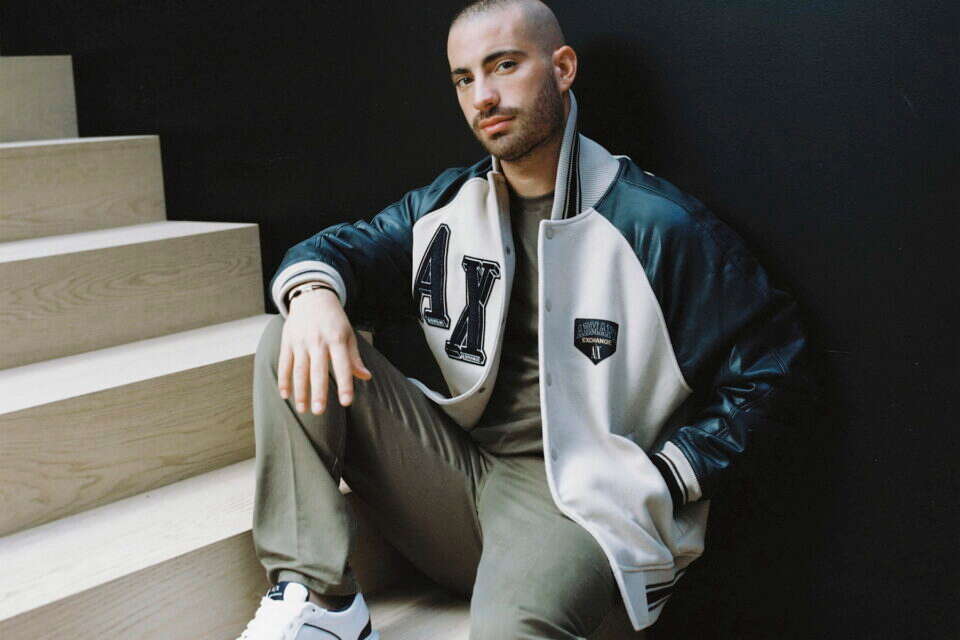 גל אדם בקמפיין ARMANI EXCHANGE לפקטורי 54 , סיימון אלמלם