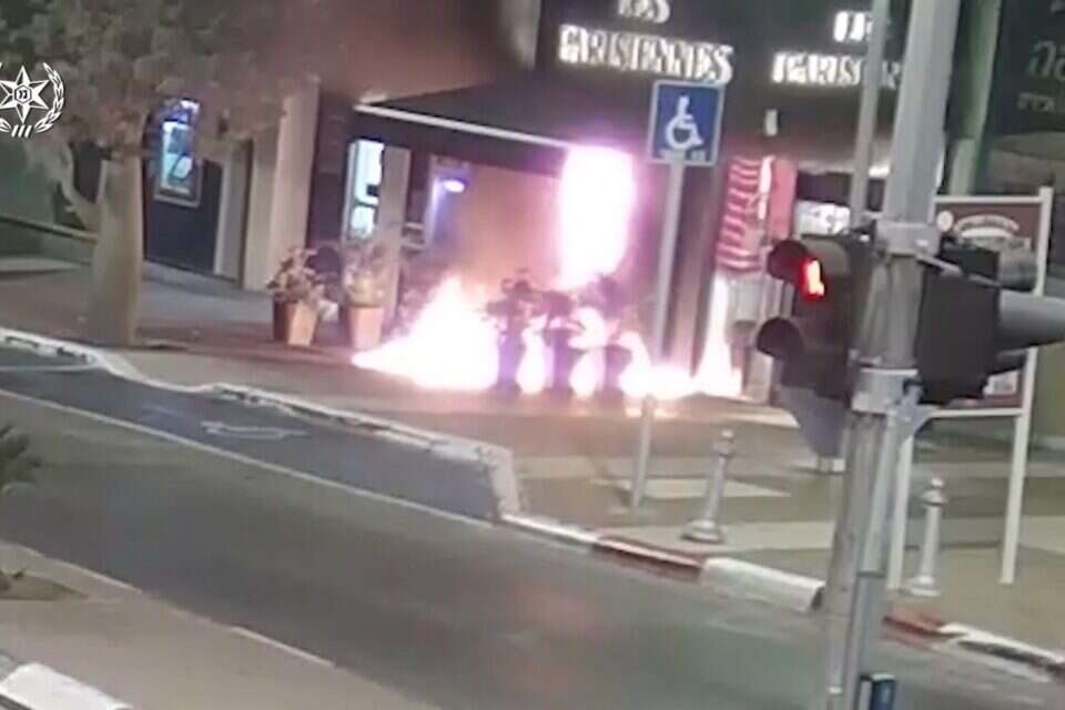 הצתת בית העסק ברעננה , דוברות המשטרה