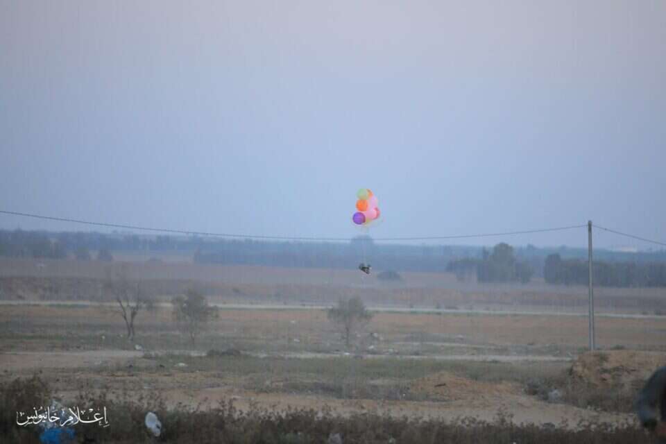 בלון נפץ בגבול עזה , רשתות ערביות