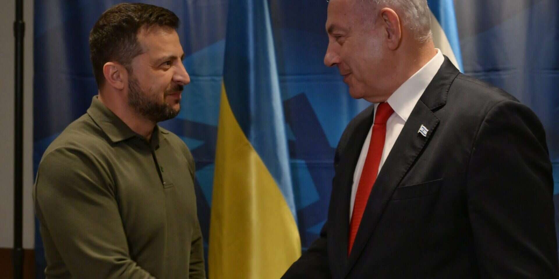 נתניהו וזלנסקי , .