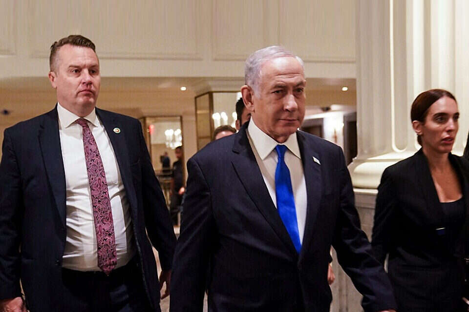 נתניהו בדרך לפגישה עם ביידן