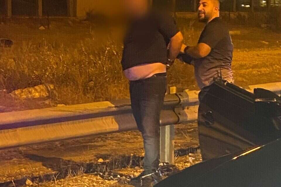 מעצר החשוד בהצתת כלי רכב באור עקיבא , דוברות המשטרה