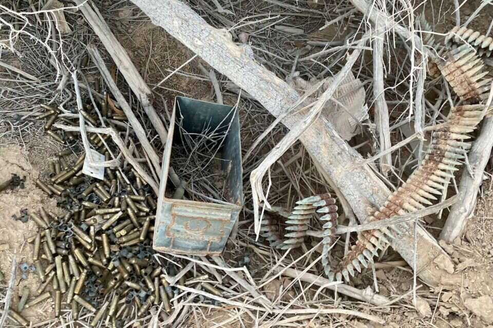 צה"ל זורק תחמושת חיה ומשומשת בסמוך לגבול ישראל - ירדן במקום בו מסתובבים בעלי חיים