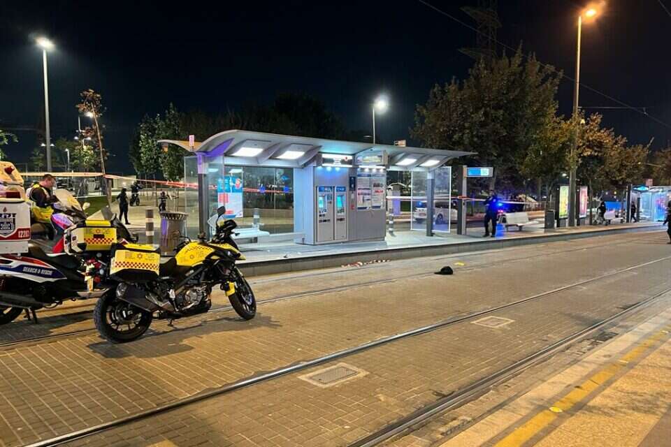 פיגוע דקירה ברכבת הקלה בירושלים. זירת הפיגוע