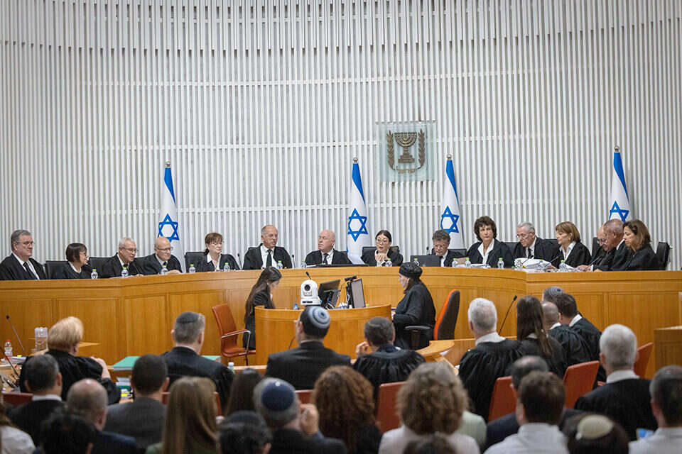 דיון בבית המשפט העליון (ארכיון) , יונתן זינדל/פלאש90