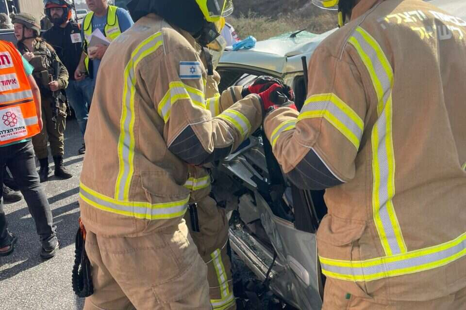 זירת התאונה בגוש עציון , דוברות כב"ה