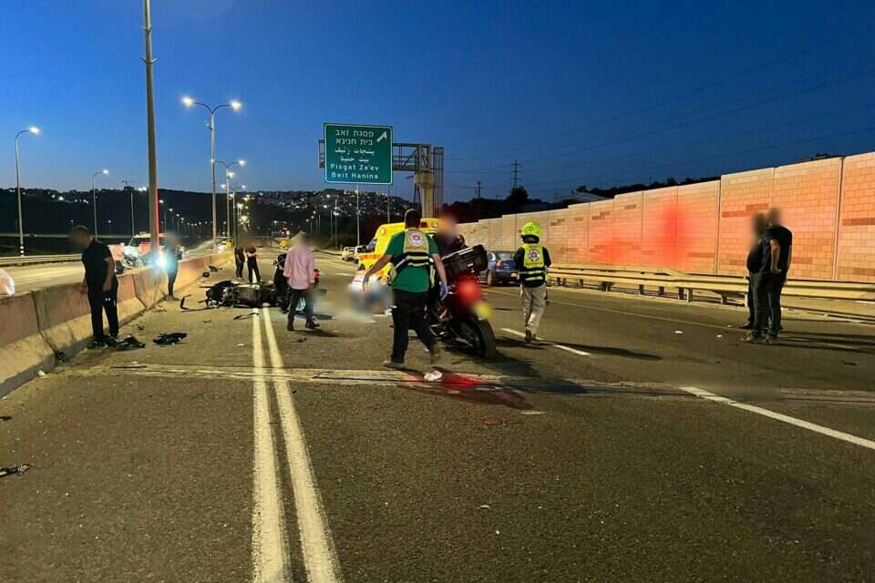 זירת התאונה בירושלים , תיעוד מבצעי מד"א