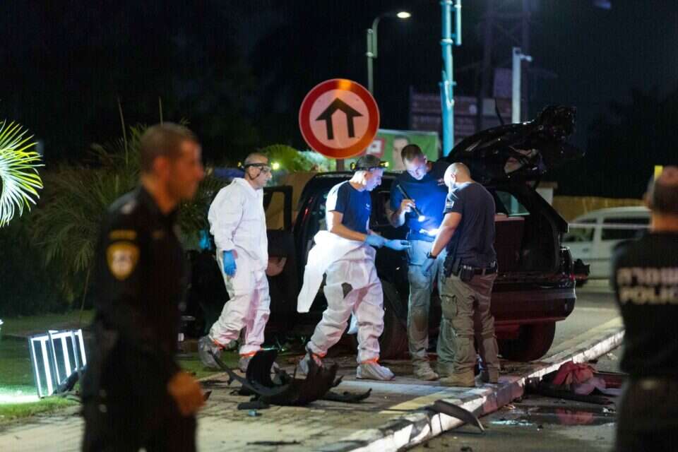 זירת פיצוץ הרכב בצומת חצב , לירון מולדובן