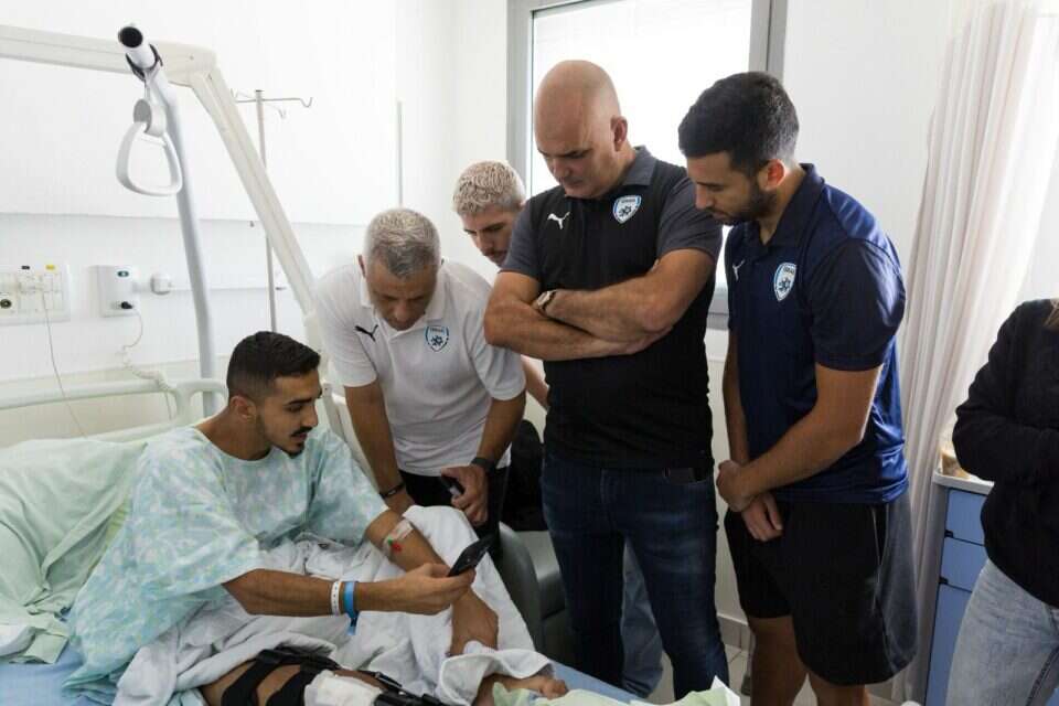 כהן, חזן, תורג'מן וחיים עם אחד הפצועים באשדוד , ההתאחדות לכדורגל