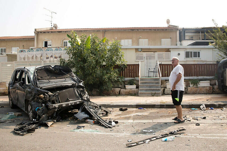 רכב שרוף בשדרות