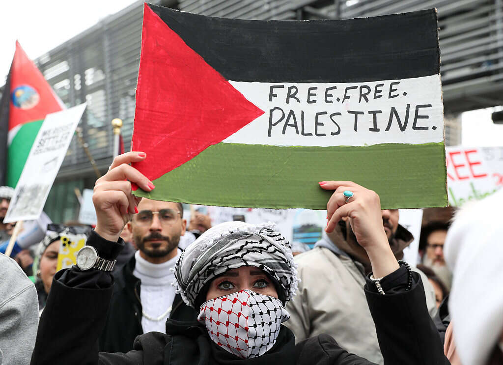 מפגינים אנטי-ישראלים בעיר טורונטו בקנדה, ארכיון , רויטרס