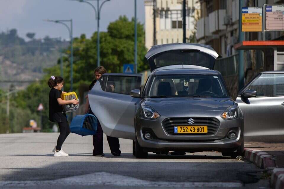 תושבים בקרית שמונה מתפנים בחודש אוקטובר , ג'יני