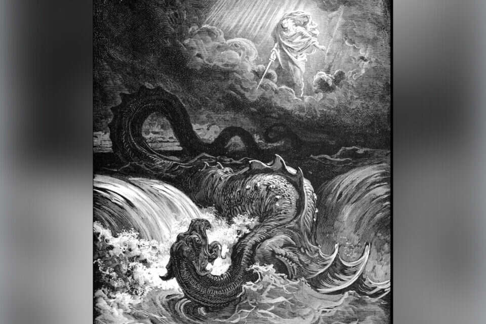 גוסטב דורה, "השמדת הלוויתן", 1865