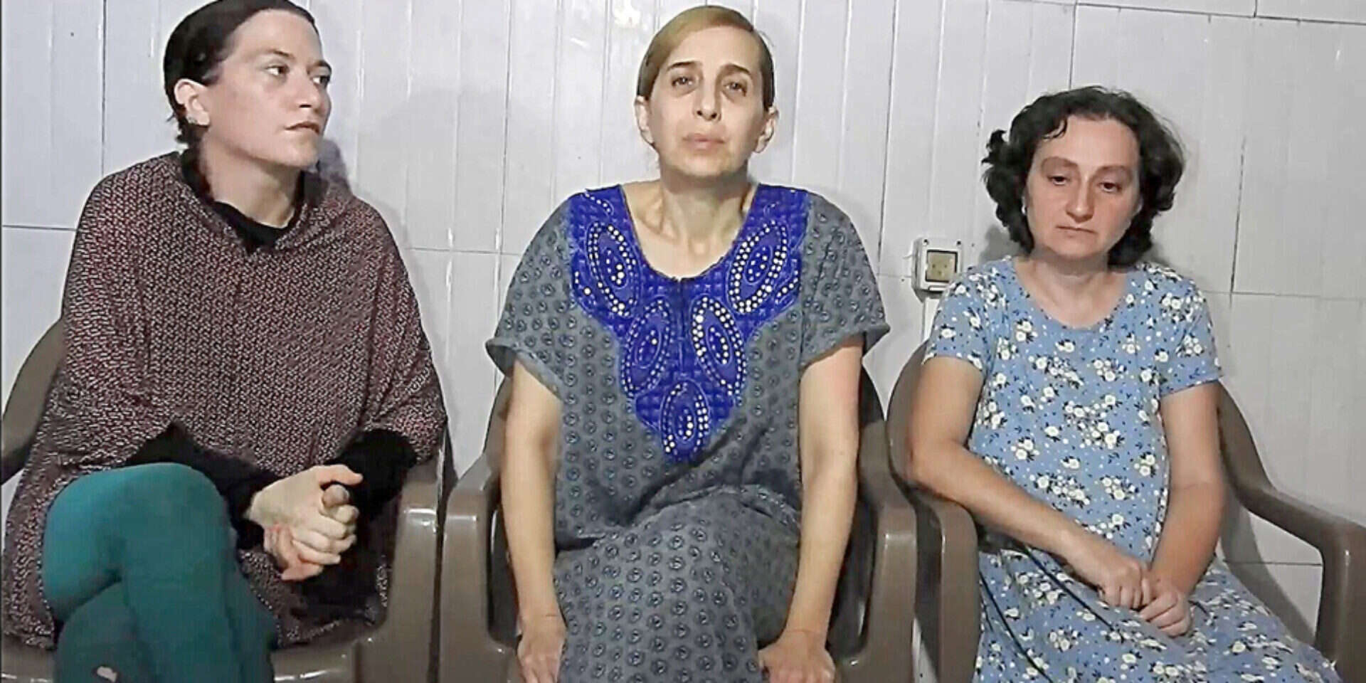 חטופות בידי חמאס. מימין: ילנה, דניאל ורימון
