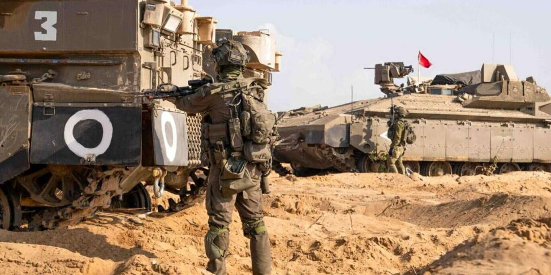 לוחמי חי״ר ושריון בפיקוד חטיבה 460 בצפון רצועת עזה